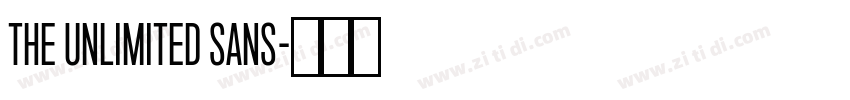 The Unlimited Sans字体转换 The Unlimited Sans字体转换